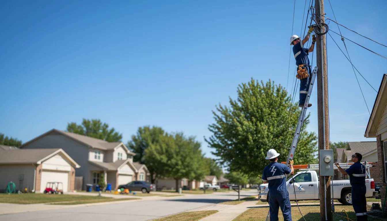 Residential electrician providing installation services in Perkiomenville, PA